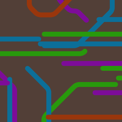 colored rail tracks
